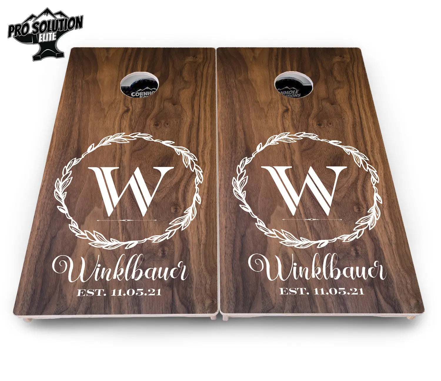 Wreath Cornhole Boards - Pro Solution Elite Series Cornhole Solutions