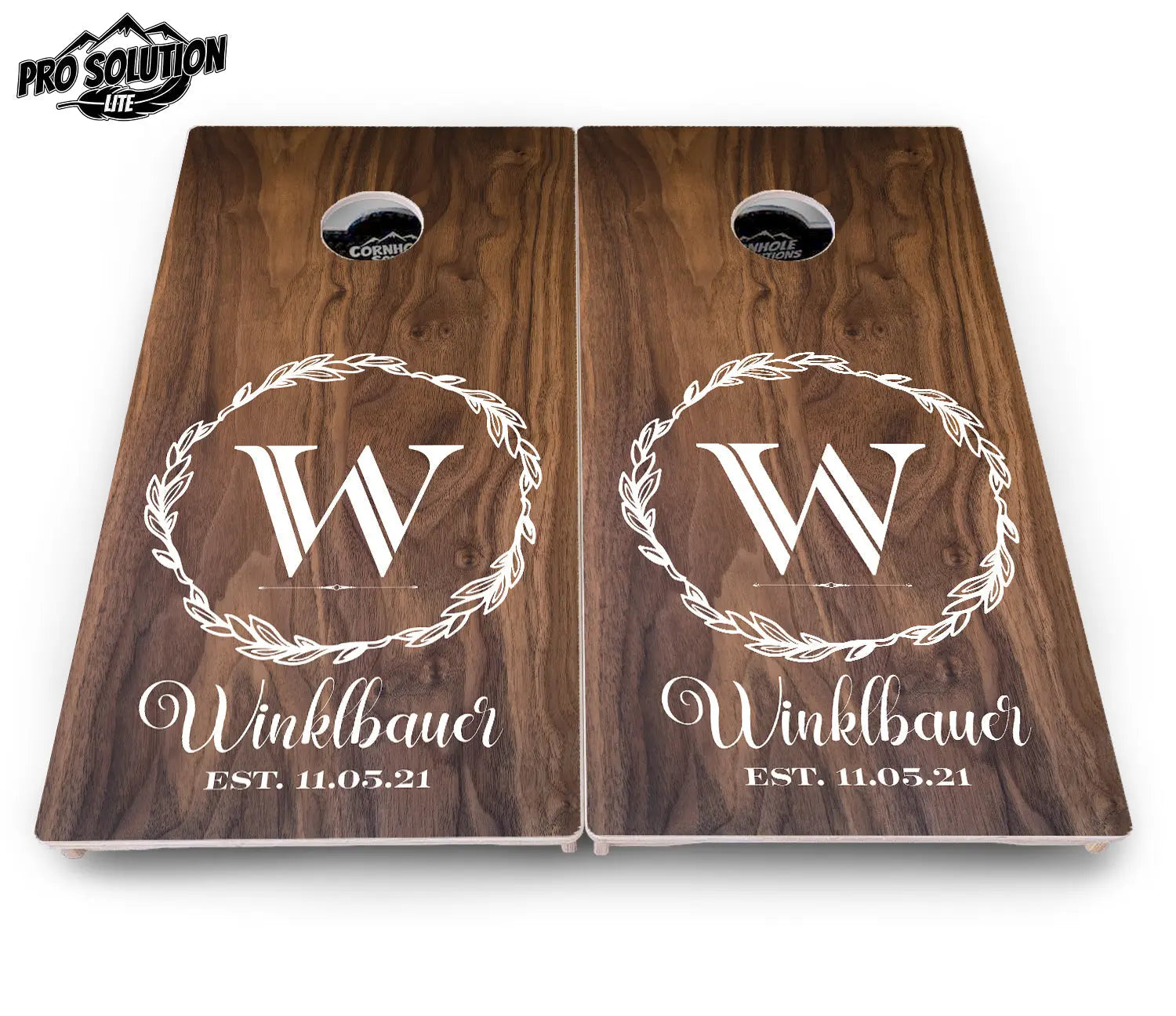 Wreath Cornhole Boards - Pro Solution Lite Series Cornhole Solutions