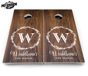 Wreath Cornhole Boards - Pro Solution Lite Series Cornhole Solutions