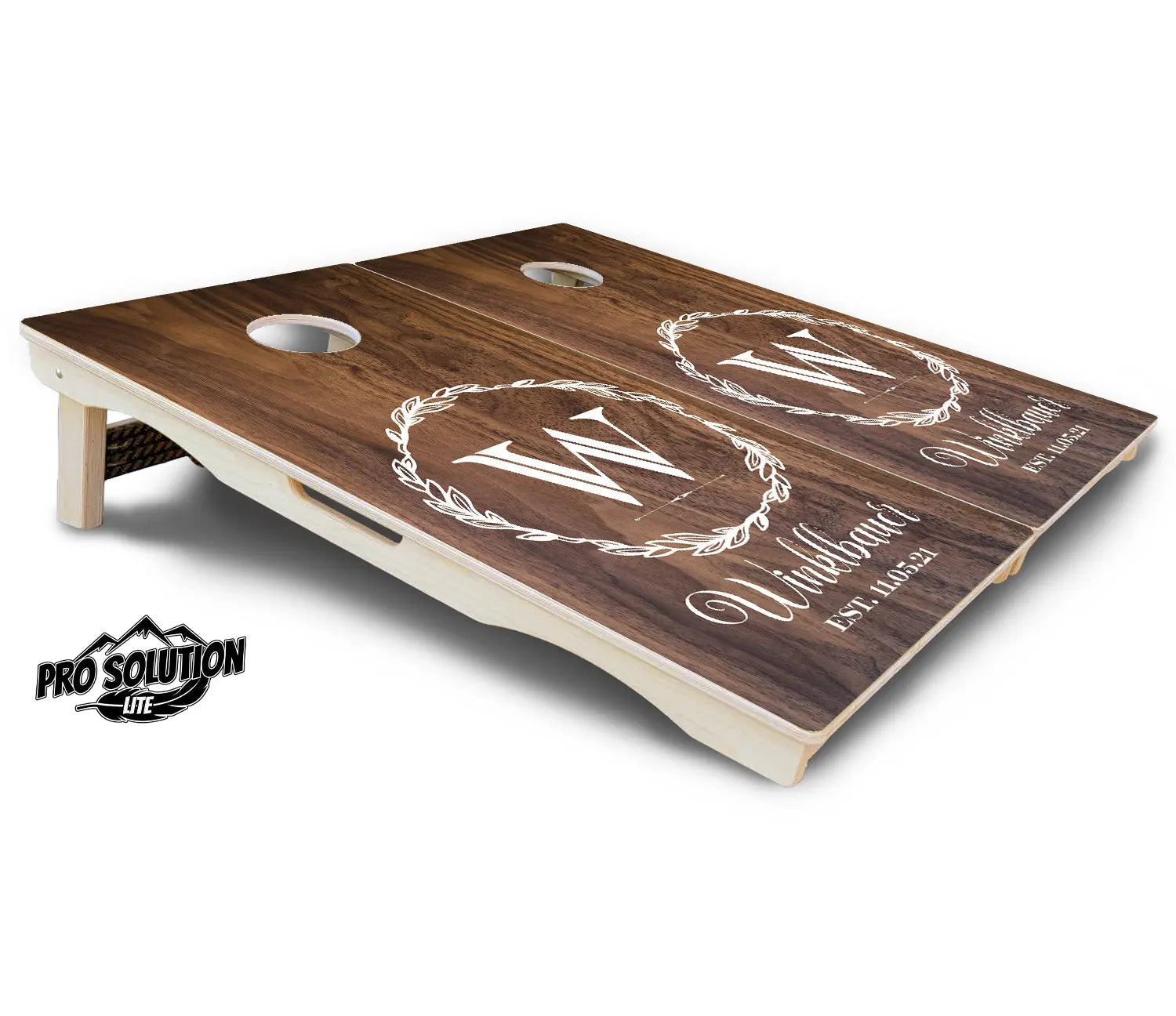 Wreath Cornhole Boards - Pro Solution Lite Series Cornhole Solutions