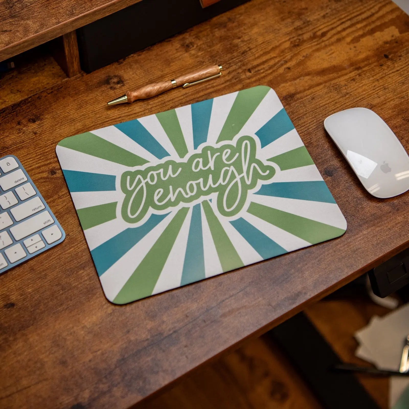 You Are Enough - Mouse Pad Still Magnolia