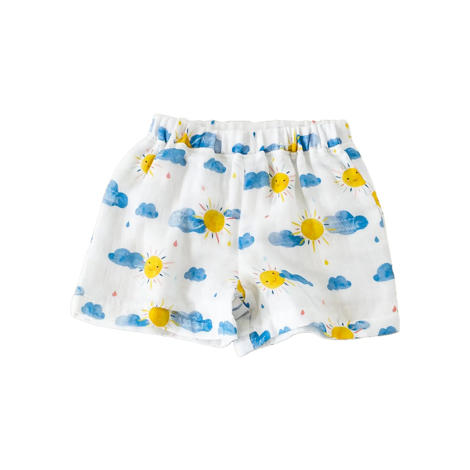 You Are My Sunshine Organic Muslin Shorts Nola Tawk