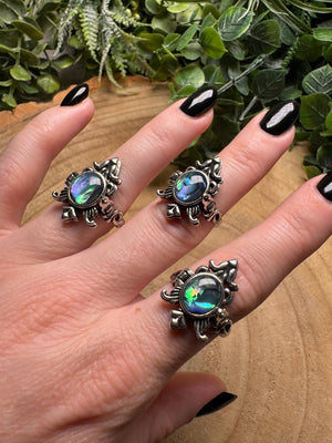 Abalone Arrowhead Ring Adjustable