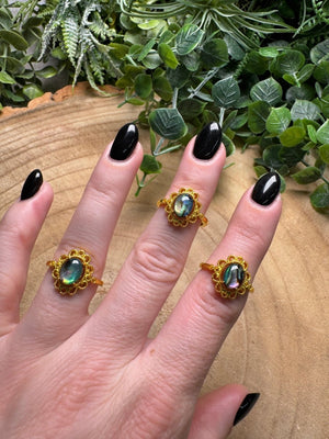 Abalone Shell Ring Adjustable