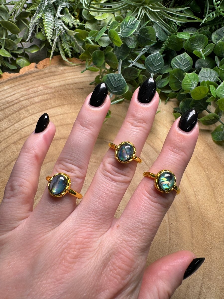 Abalone Shell Ring Adjustable