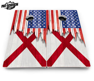 State Flag Cornhole Boards – AL to GA – Pro Lite or Pro Elite