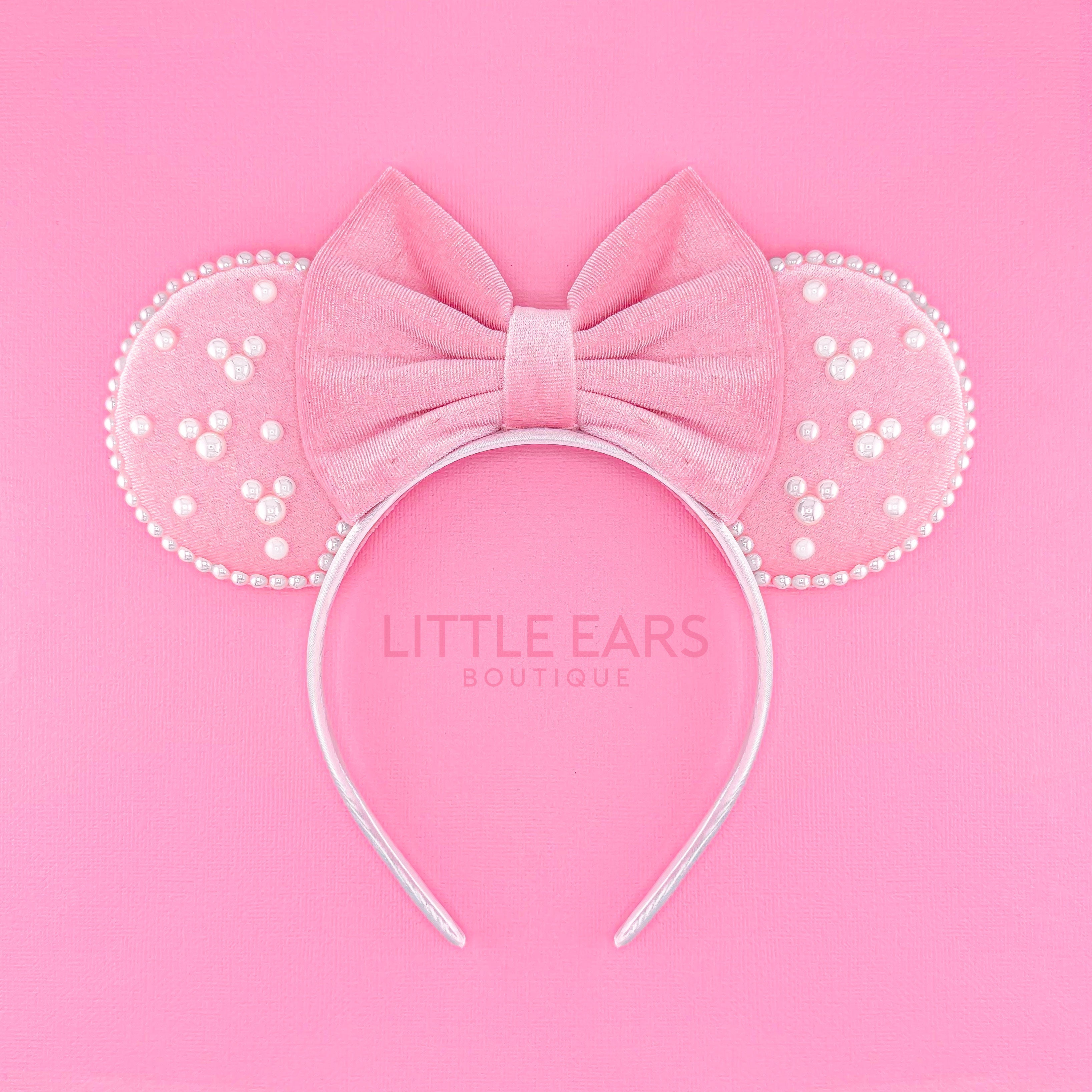 All Pink Pearls Mickey Ears