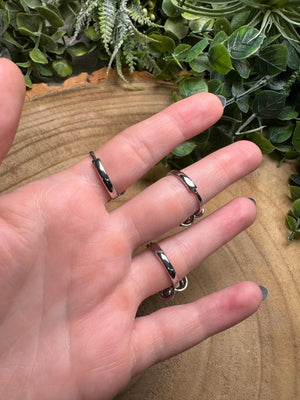Amethyst Fidget Spinner Ring Adjustable