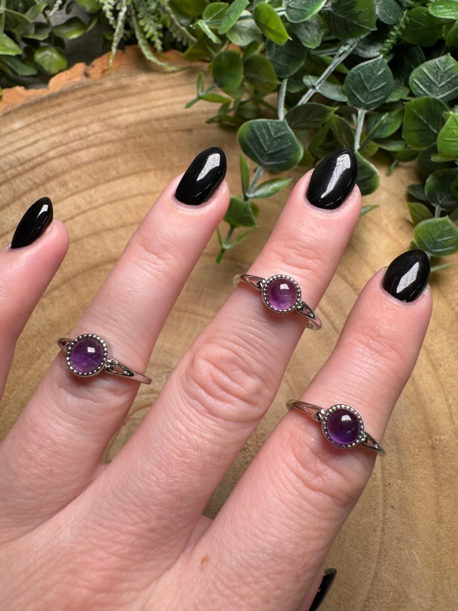 Amethyst Ring Adjustable