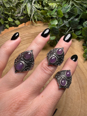 Amethyst Ring Adjustable