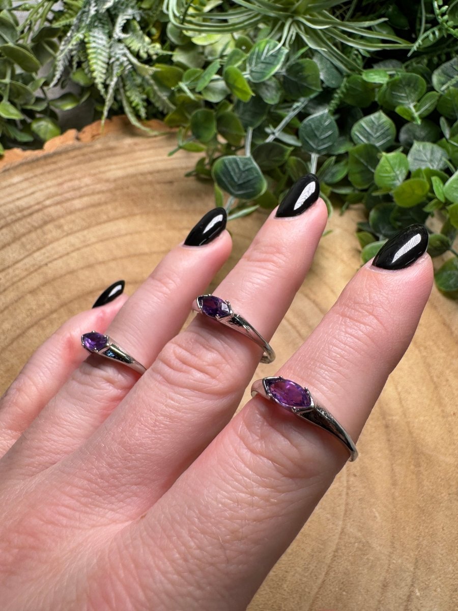 Amethyst Ring Adjustable