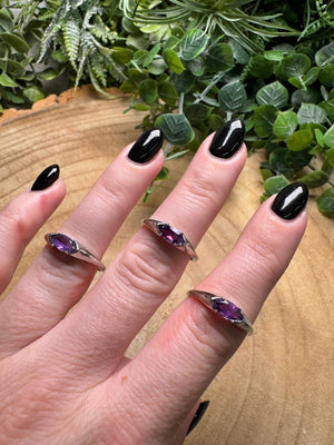 Amethyst Ring Adjustable