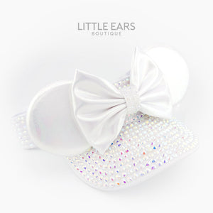 White Iridescent Mickey Visor
