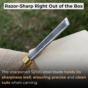 Angled Bevel Carving Chisel – 10 mm (0.39 inches)