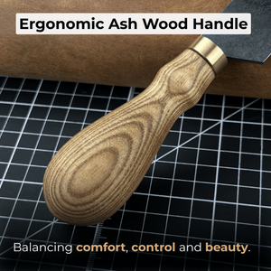 Angled Leather Skiving Knife, 3 cm (1.18 inches)