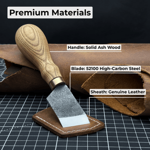 Angled Leather Skiving Knife, 3 cm (1.18 inches)