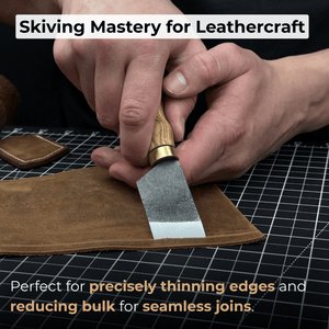 Angled Leather Skiving Knife, 3 cm (1.18 inches)