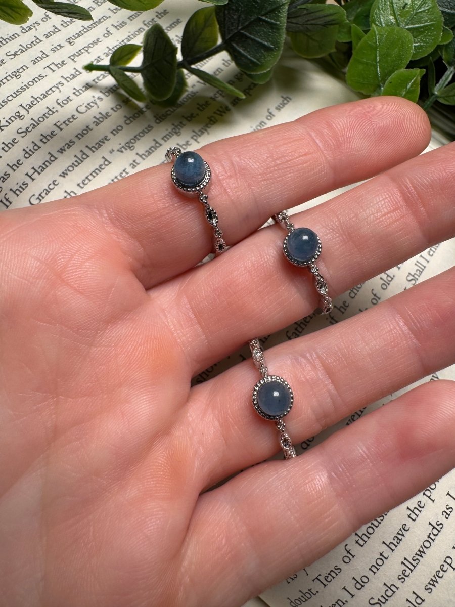 Aquamarine Adjustable Ring