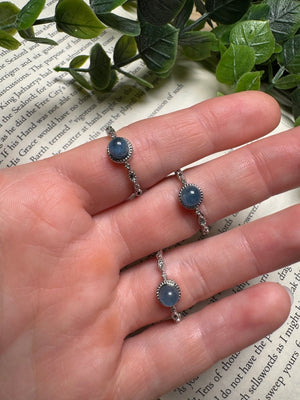 Aquamarine Adjustable Ring