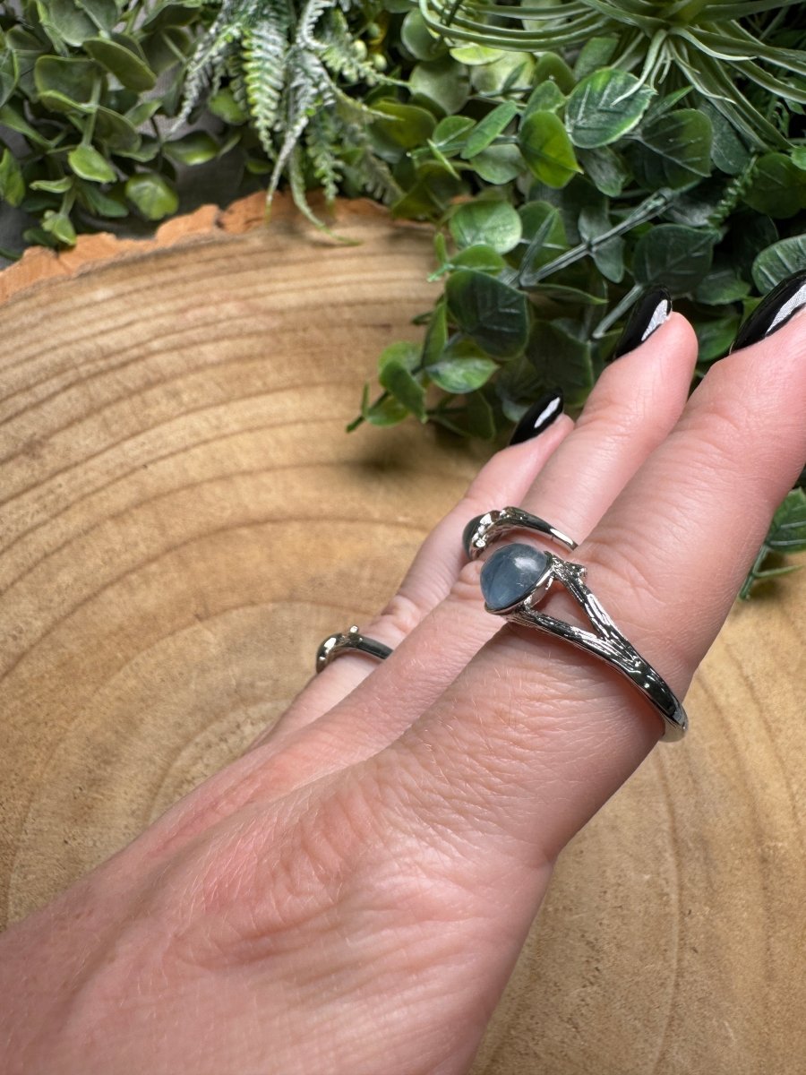 Aquamarine Ring Adjustable