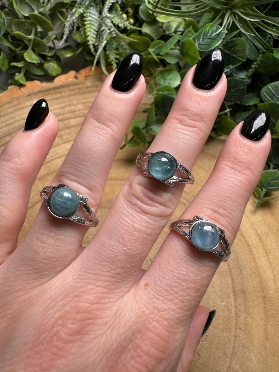 Aquamarine Ring Adjustable