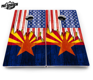 State Flag Cornhole Boards – AL to GA – Pro Lite or Pro Elite