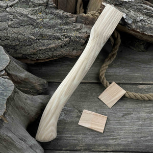 Ash Wood Axe Handle with Red Oak Wedges, 41.5 cm (16.3 in)