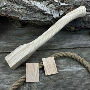 Ash Wood Axe Handle with Red Oak Wedges, 41.5 cm (16.3 in)