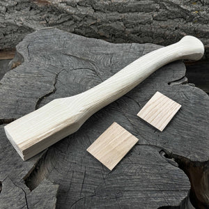 Ash Wood Axe Handle with Red Oak Wedges, 42 cm (16.54 in)