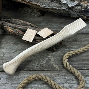 Ash Wood Axe Handle with Red Oak Wedges, 42 cm (16.54 in)