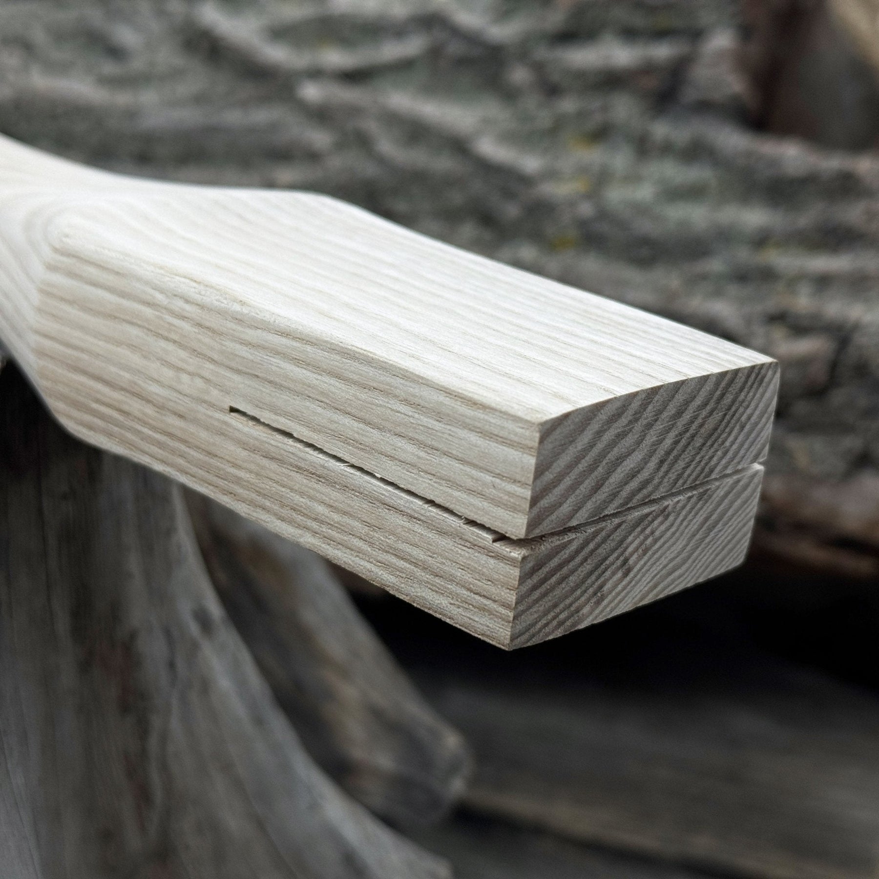 Ash Wood Axe Handle with Red Oak Wedges, 42 cm (16.54 in)