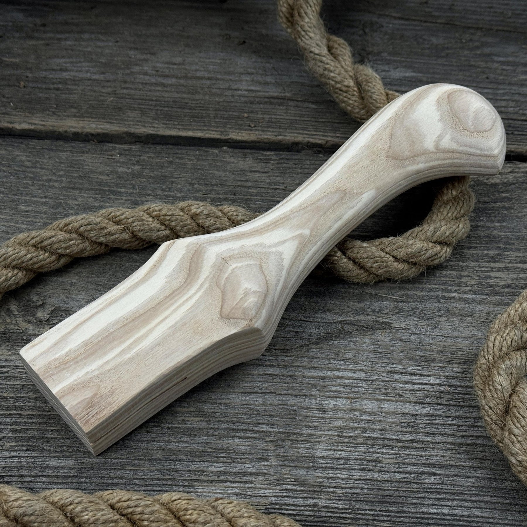 Ash Wood Handle for Adze or Axe, 23 cm (9.06 inches) with Red Oak Wedges