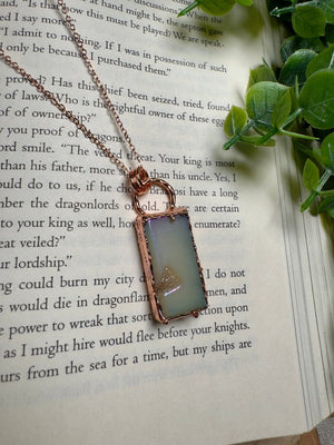 Aura Druzy Agate Necklace