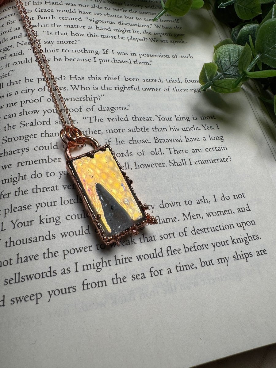 Aura Druzy Agate Necklace