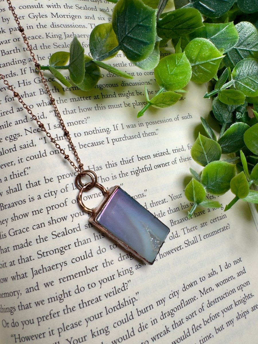 Aura Druzy Agate Necklace