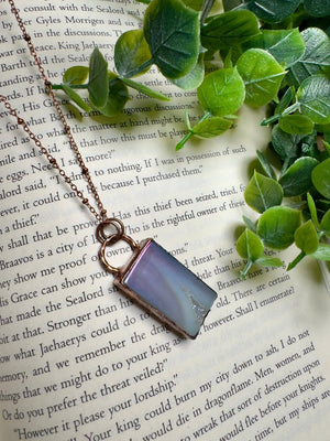 Aura Druzy Agate Necklace