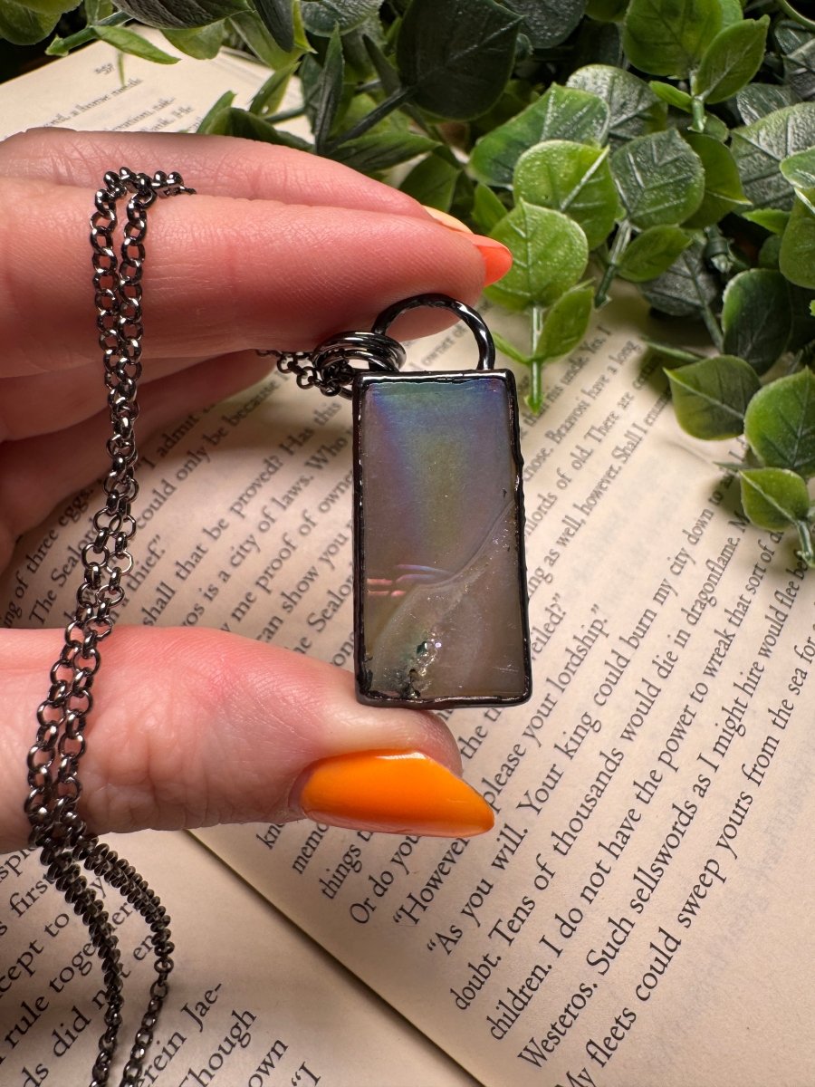Aura Druzy Agate Necklace