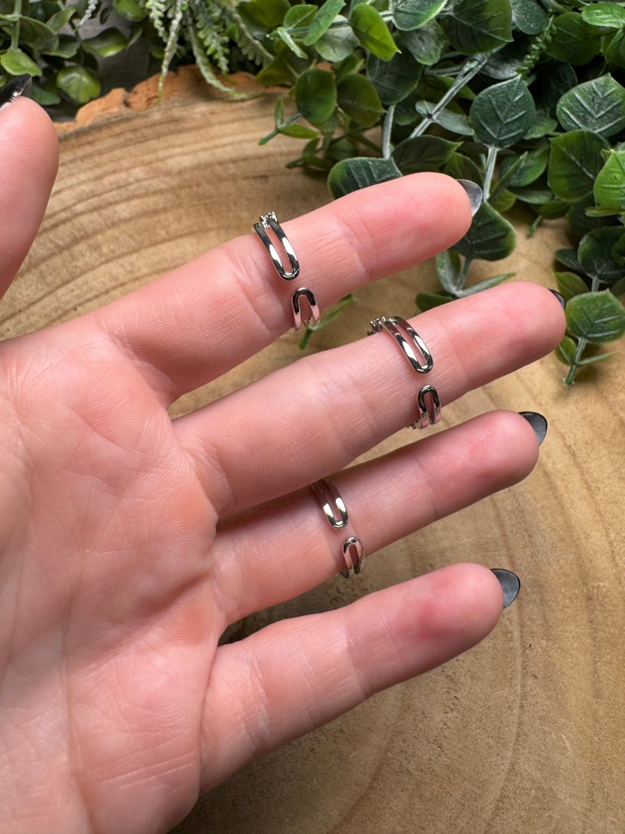 Aura Glass Ring Adjustable
