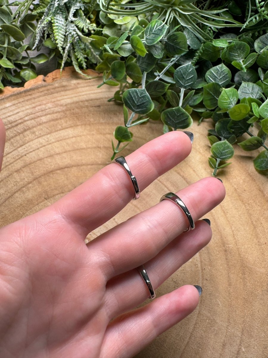 Aura Glass Ring Adjustable