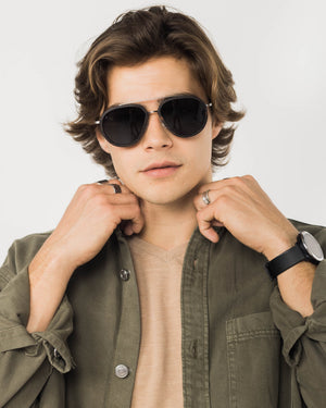 Aventura - Metal & Wood Sunglasses