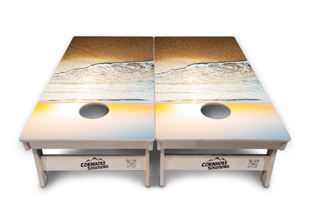 Beach Sunset Cornhole Boards – Tournament Series