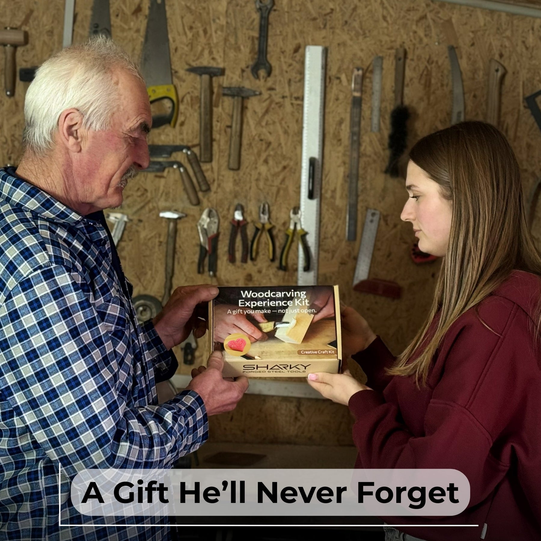 Beginner Heart Wood Carving & Painting Kit — Complete DIY Hobby Set for Adults and Kids