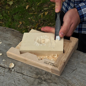 Bench Hook for Wood Carving and Chiseling – Handcrafted Wooden Work Support