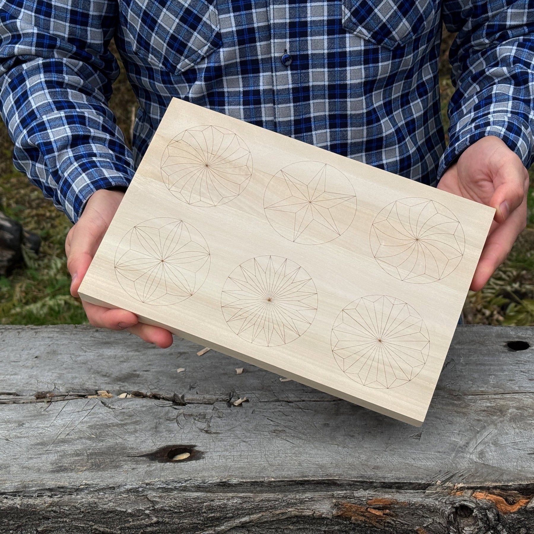 Big Basswood Woodcarving Practice Board