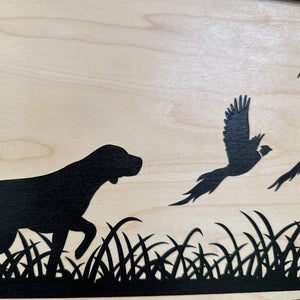 Pointer Dog Pheasant Hunting Concealment Furniture Hidden Gun Storage Concealed Shelf
