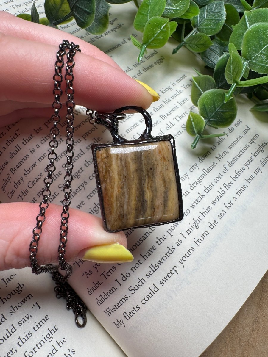 Black Moonstone Necklace