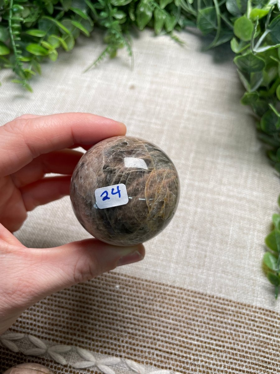 Black Moonstone Sphere