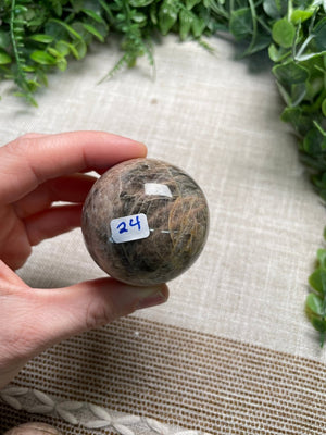 Black Moonstone Sphere