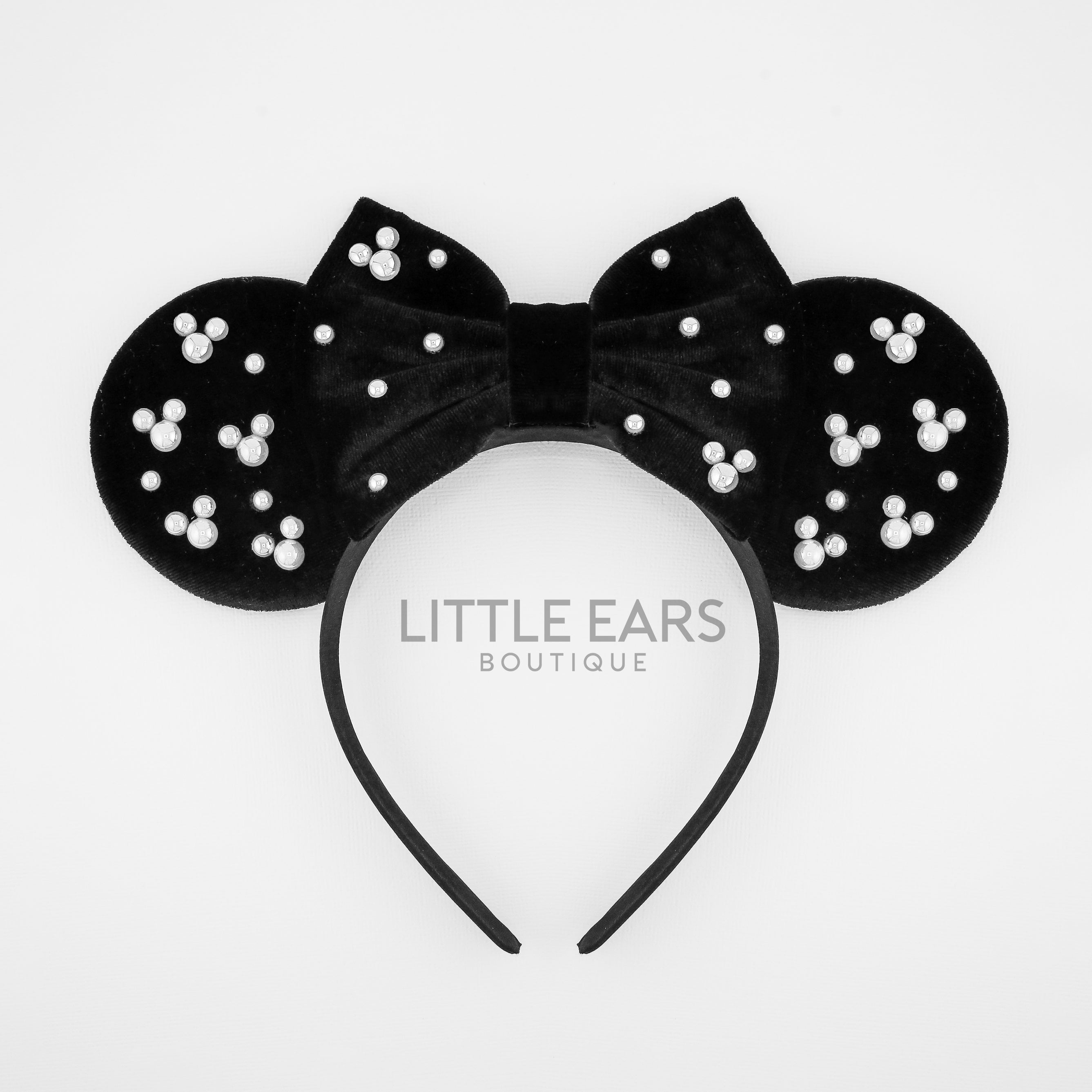 Black pearl theme park ears by Little Ears Boutique