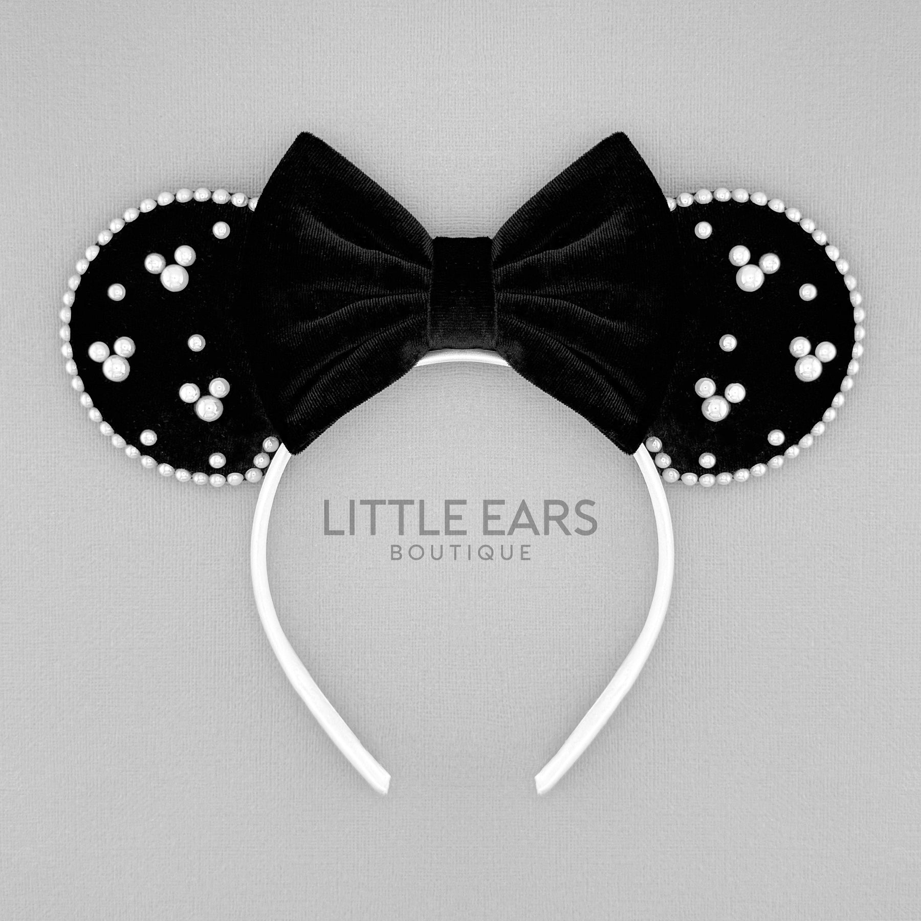 All Black Pearls Mickey Ears